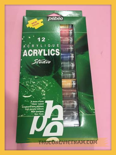 Màu acrylic dạng hộp Pháp